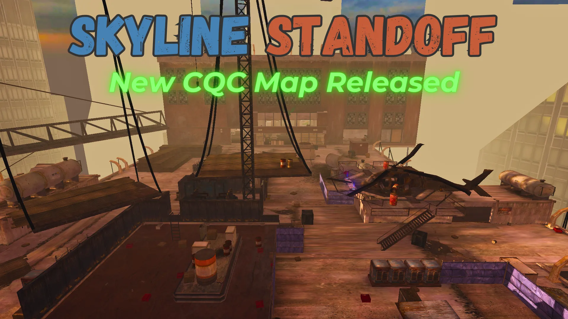 Overview image of new map in WarRock – Skyline Standoff.
