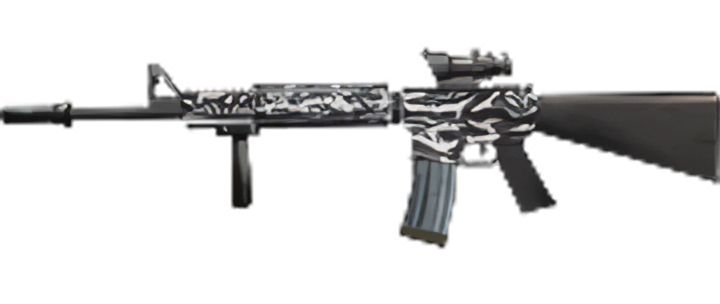 Image of m16a4 snowtiger